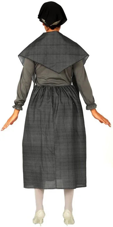 Disfraz de Abuelita con Mandil para Adulto Abuelas y Ancianos Guirca